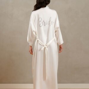 Bride Wedding Robe with Sleeves